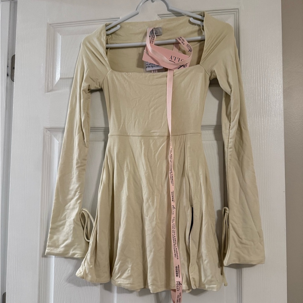 Oh Polly Cream Mini Dress
